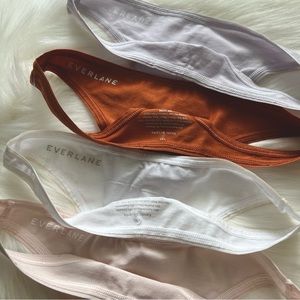 Brand New Everlane Cotton Thong Set of 4